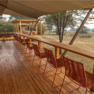 Sayari Outside viewing deck with seating 