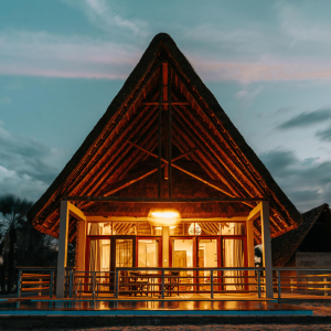 Außen Ansicht der Unterkünfte