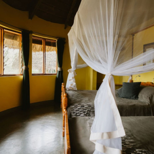 Betten mit Moskitonetze