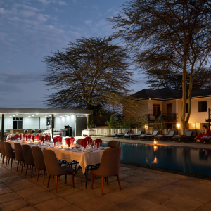 Kahawa House Abendessen am Pool
