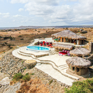 Poolbereich von oben