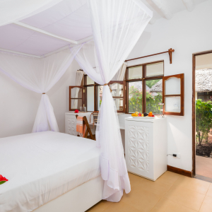 Garten Zimmer mit Doppelbett