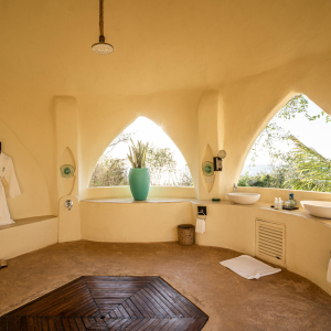 Badezimmer mit Dusche im Raum