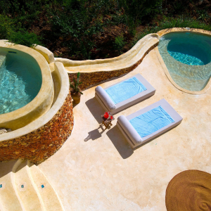 Privater Pavillon mit Plunge Pool