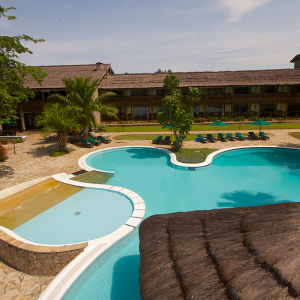 Poolbereich von oben