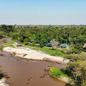 Unterkunft am Flussufer