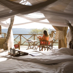 private Terrasse und Wohnbereich