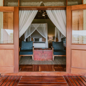 Terrasseneingang Lodge