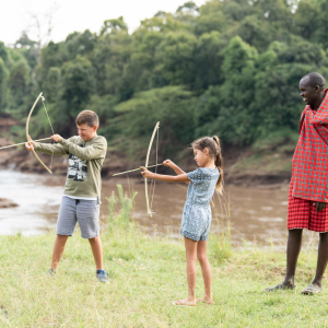 Kinderaktivitäten Pfeil und Bogen