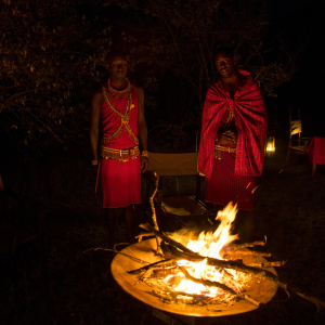 Bush Dinner mit Lagerfeuer