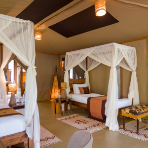 Einzelbetten Familienzelt