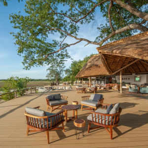 Kafunta River Lodge Lounge deck